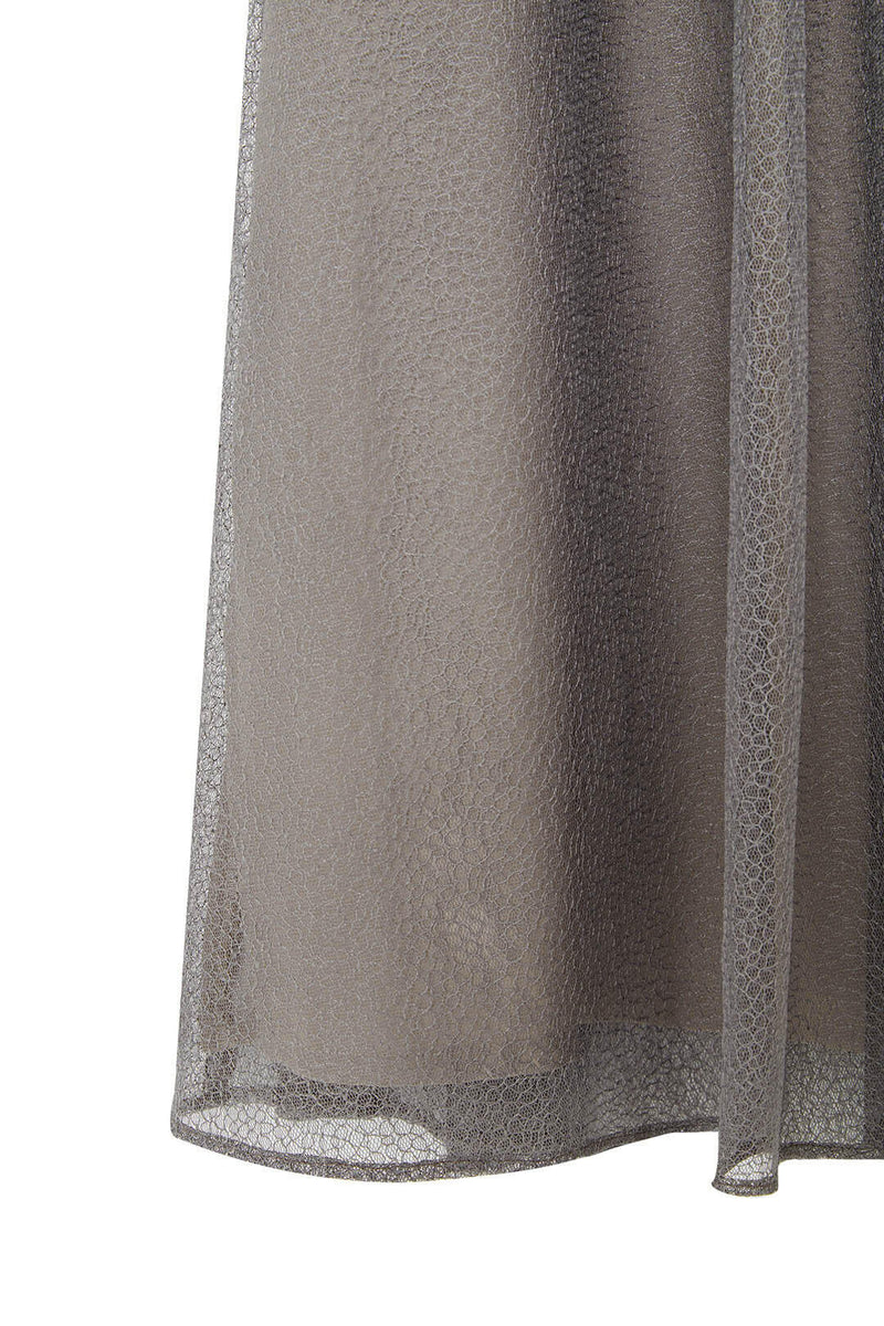 幾何学チュールドレス( 36 / greige )100546