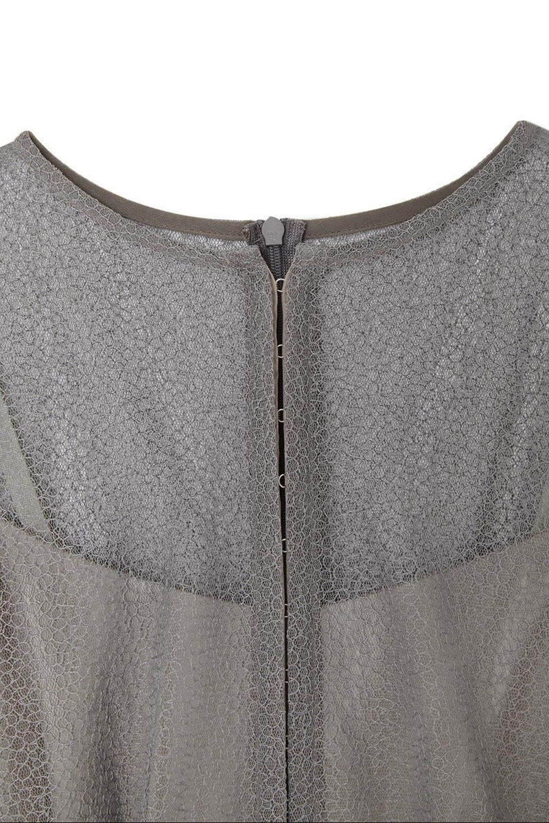 幾何学チュールドレス( 36 / greige )100546