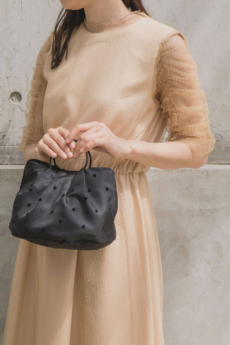 ル シャイニーチュールドレス（ 36 / beige ）100873  | モデル身長157cn　着用サイズ34