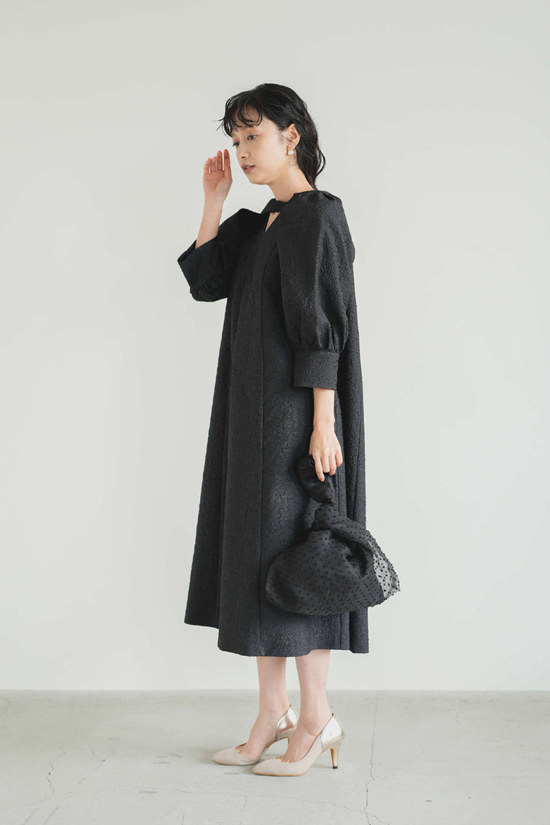 ボレロセットジャガードドレス（ 34 / black ）100927