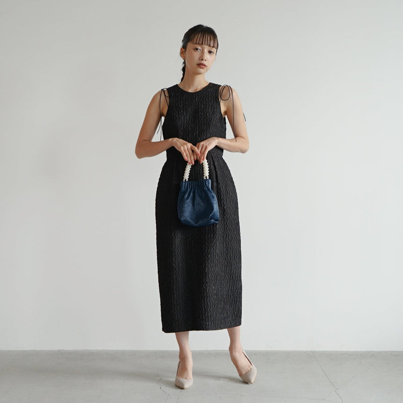 ジャガードデザインドレス（ 34 / black  ）100920
