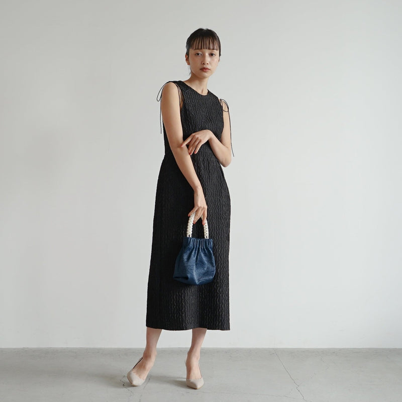 ジャガードデザインドレス（ 34 / black  ）100920