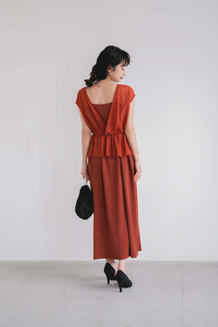 kaene ビスチェ付きワンピース kaene 2way ビスチェセット ワンピース - メルカリ