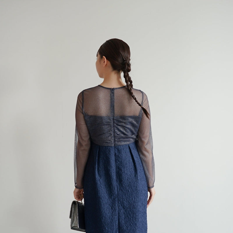 コルセットデザインドレス（ 38 / blue ）100926