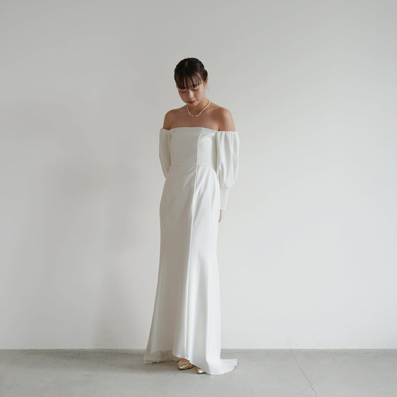 オフショルマーメイドドレス（ 36 / white ）100828