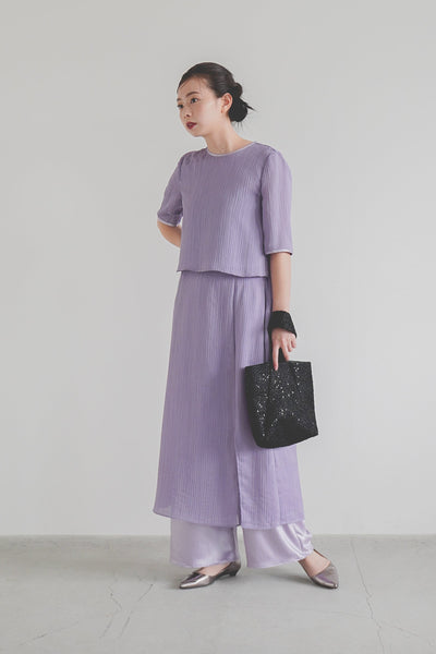 re'kaene(リカエン)公式サイト レンタル 3ピースセットドレス（ 38 / purple ）002116 | モデル身長161cm 着用サイズ38