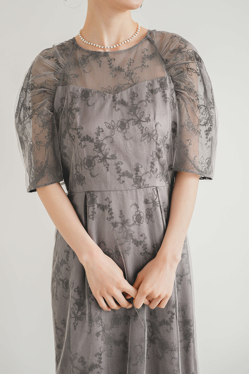 re'kaene公式サイト レンタル ボリュームスリーブレースドレス（ 38