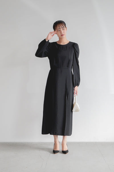 re'kaene(リカエン)公式サイト レンタル シアーオーガンジーワンピース（ 38 / black ）100683 | モデル身長165cm 着用サイズ38