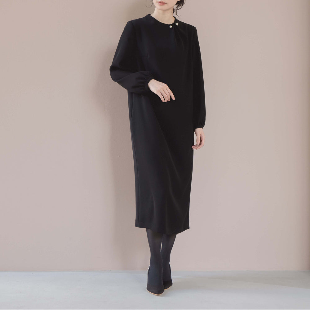 kaene（カエン）の「リボンチュールエプロンドレス（ドレス