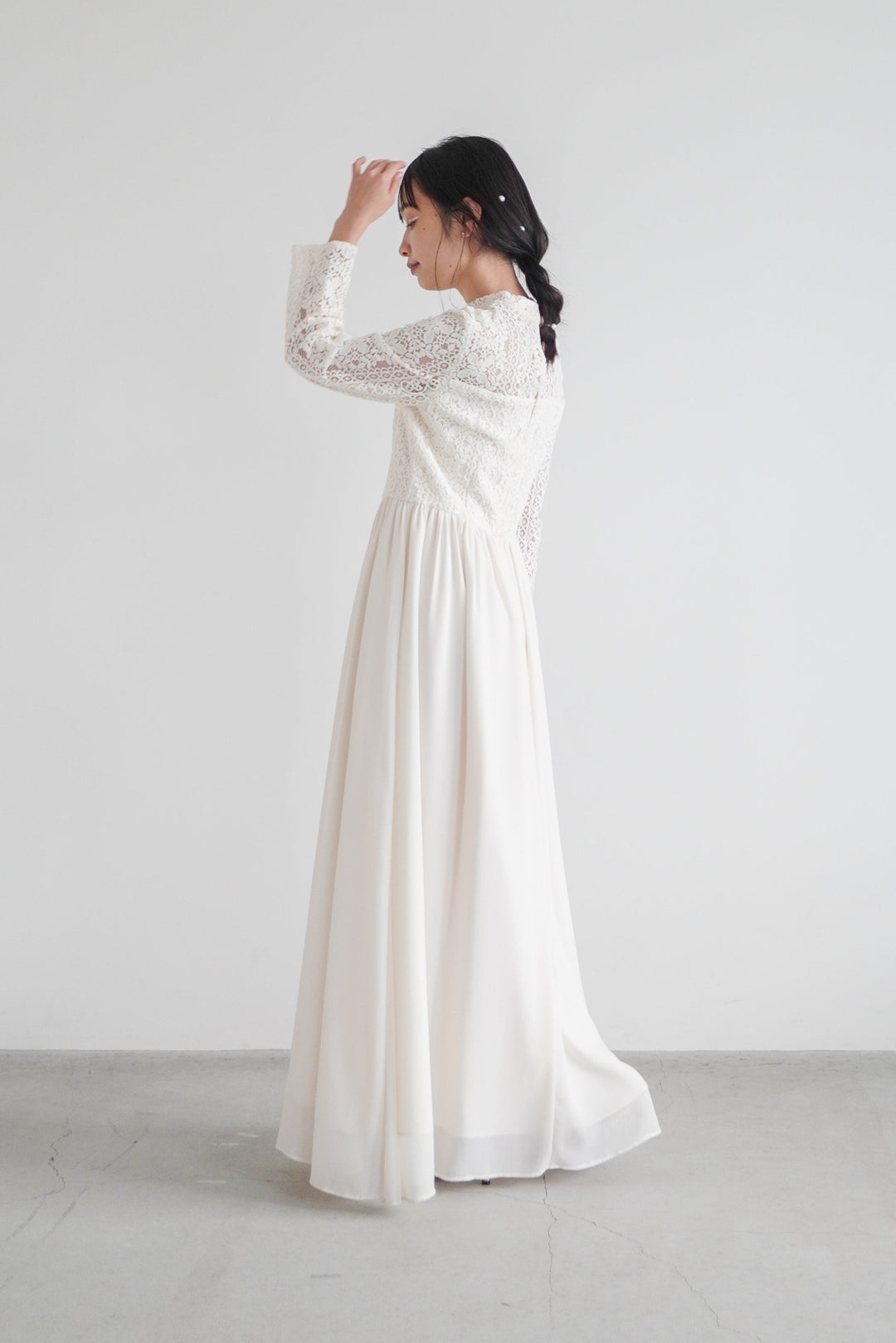 カエン　ウェディングドレス　クロシェレースマキシワンピース re'kaene(リカエン)公式サイト レンタル クロシェレースマキシドレス