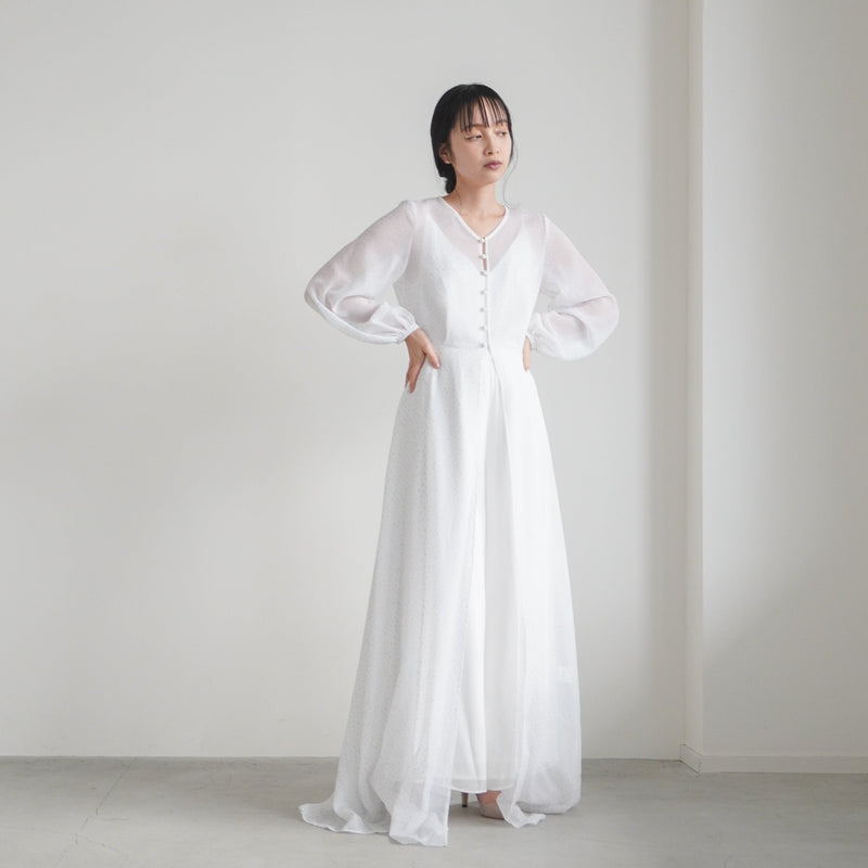 ラメジレパンツドレス（ 36 / white ）100758