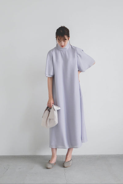 re'kaene(リカエン)公式サイト レンタル タフタAラインドレス（ 38 / light gray ）100862 | モデル身長171cm 着用サイズ38