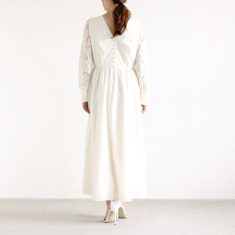 パール付きロングスリーブドレス（ 36 / white ）100544