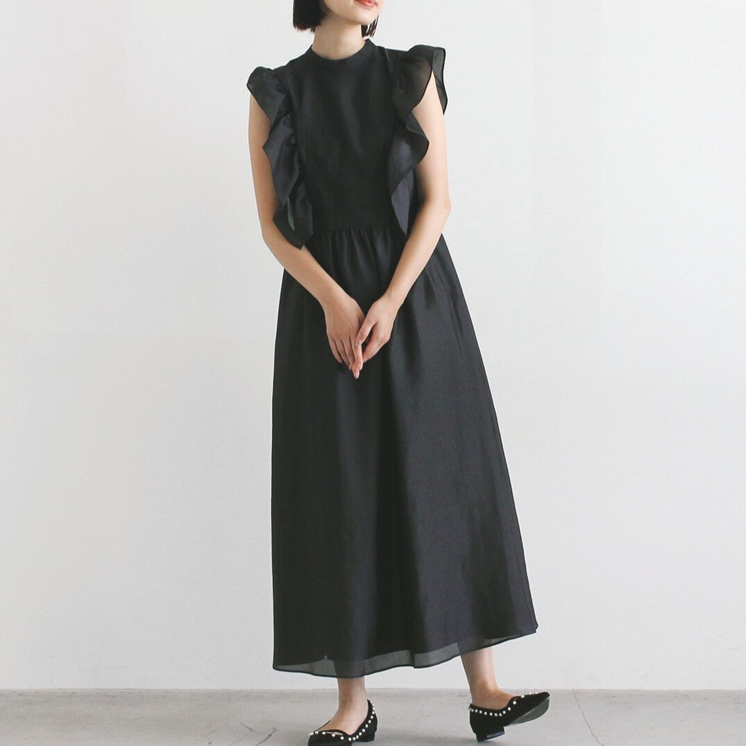 kaene（カエン）の「リボンチュールエプロンドレス（ドレス